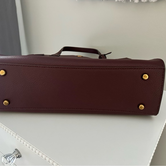Tory Burch Burgundy Tote Bag - Picture 5 of 5